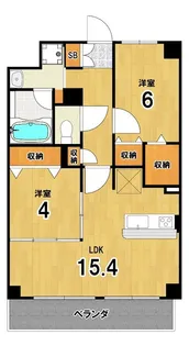 ザ・グレース京都岡崎【1階】の間取り