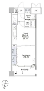 東京都大田区西蒲田2【マンション】の間取り