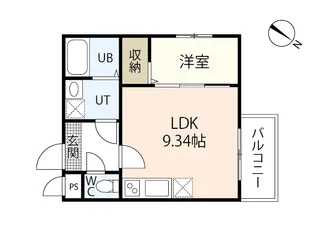 トラスティレジデンス地御前 西館【3階】の間取り