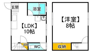 岡山県岡山市北区伊島町1【一戸建】の間取り