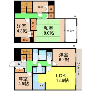 愛知県名古屋市中区新栄3【マンション】の間取り