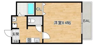 大阪府大阪市東住吉区杭全2【マンション】の間取り
