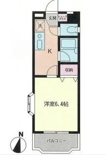 ホワイトパレス【4階】の間取り