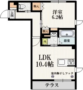 ガーデニア 小豆沢【1階】の間取り