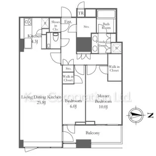 三田ガーデンヒルズイーストヒル【13階】の間取り
