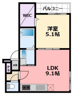 フジパレス西宮春風公園V番館【2階】の間取り
