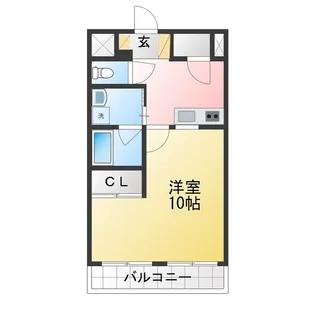 マンションクレアB【3階】の間取り