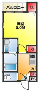 大阪府大阪市東淀川区柴島2【アパート】の間取り