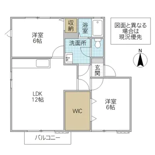 メゾン・シャルム B【2階】の間取り