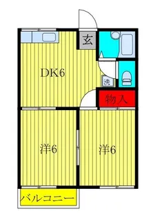 ファミーユ都賀【2階】の間取り