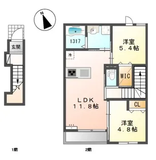 コンソラータ【2階】の間取り