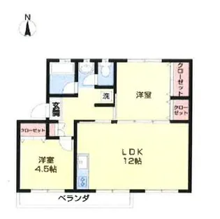 花見川団地7街区16号棟【5階】の間取り