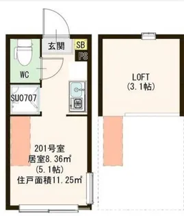ラ メゾン ミール【2階】の間取り