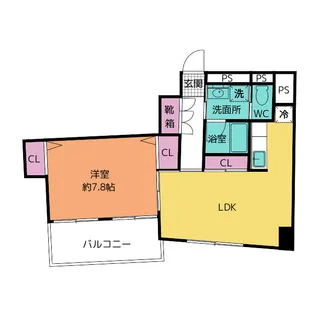 ウインビュ中山【5階】の間取り