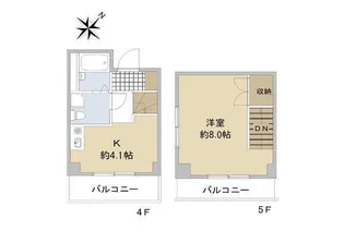 ドマーニ須磨【4階】の間取り
