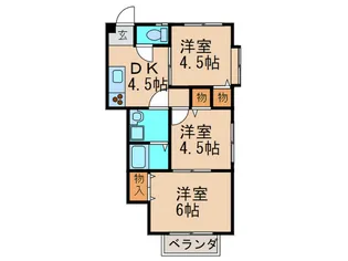 レジデンスTAKAKI A【1階】の間取り