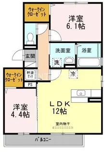 メルベーユ・メゾン土師ノ里【3階】の間取り