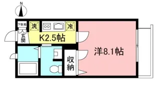 ユニテ世田谷赤堤A棟【1階】の間取り