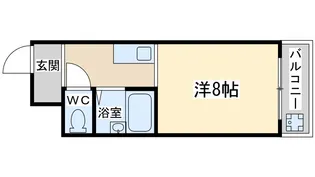 サンウィング南森町【6階】の間取り