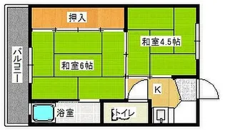 ビレッジハウス青山【3階】の間取り