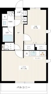 ARCOBALENO OSHIAGE EAST【3階】の間取り