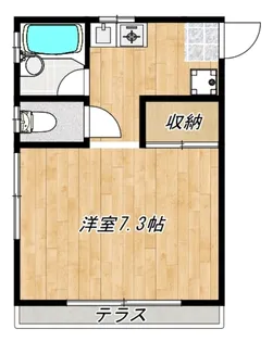 ローズハイツ【1階】の間取り