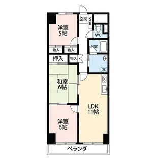 マンション一古【5階】の間取り