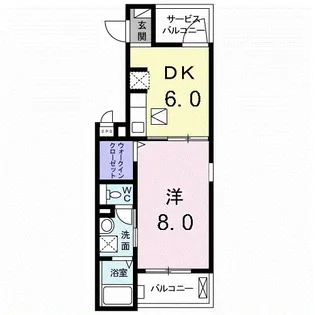 グランデ王神【1階】の間取り