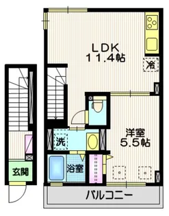 オルテンシア【2階】の間取り