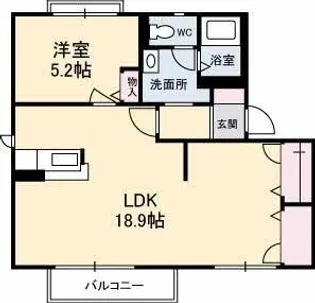 ジュネス太田【2階】の間取り