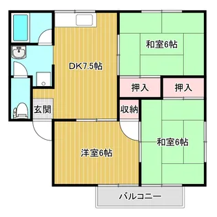 メゾン竹石A【1階】の間取り
