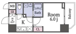 エスプレイス大阪城SOUTH【7階】の間取り