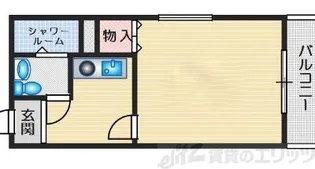 ハイツオーキタ津之江【3階】の間取り