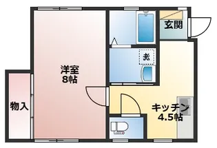 トワール東堀【2階】の間取り