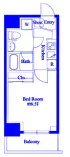 スパシエイラーレ横浜【3階】の間取り
