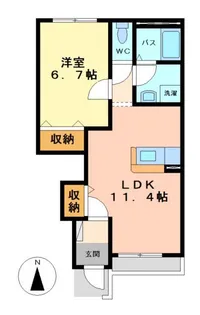 ハレクラニIII【1階】の間取り