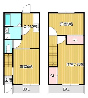 ハイツTOMINAGAの間取り