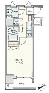 カスタリア日本橋【10階】の間取り