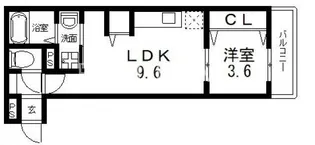 アート東大阪A【3階】の間取り