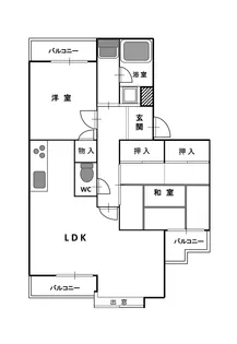 エムサンハイツ【3階】の間取り