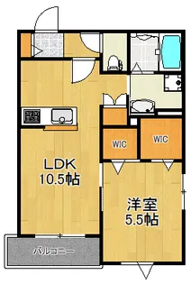 ソレイユ横濱【4階】の間取り