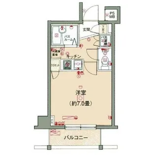 パレ・ホームズ都立大学【4階】の間取り