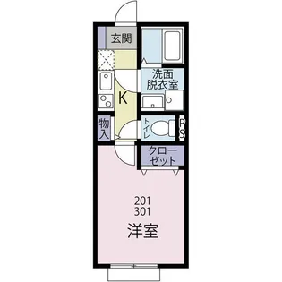 アイドクレース【2階】の間取り