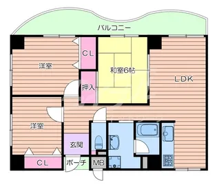 カーサメイヒルズ【4階】の間取り
