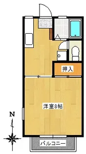 サイクラメンハイツC棟【1階】の間取り