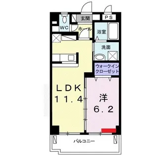 シオン・グレイス【7階】の間取り