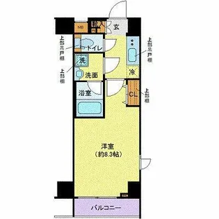ガリシアレジデンス芝公園【2階】の間取り