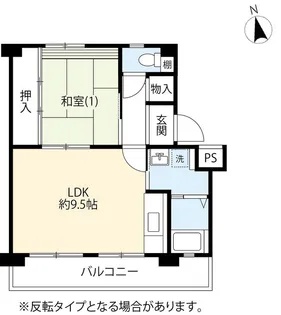 UR栗原【2階】の間取り