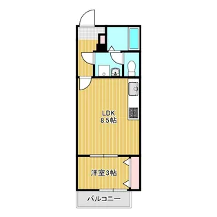 アリエッタ滝西【2階】の間取り