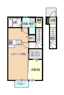 グランディオ国見町【2階】の間取り